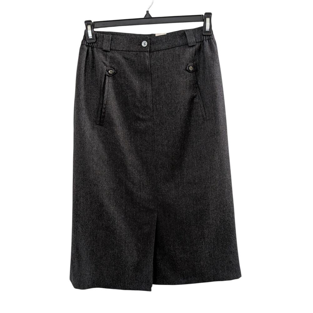 HMC Hucke Mode Collection International vintage wool midi skirt